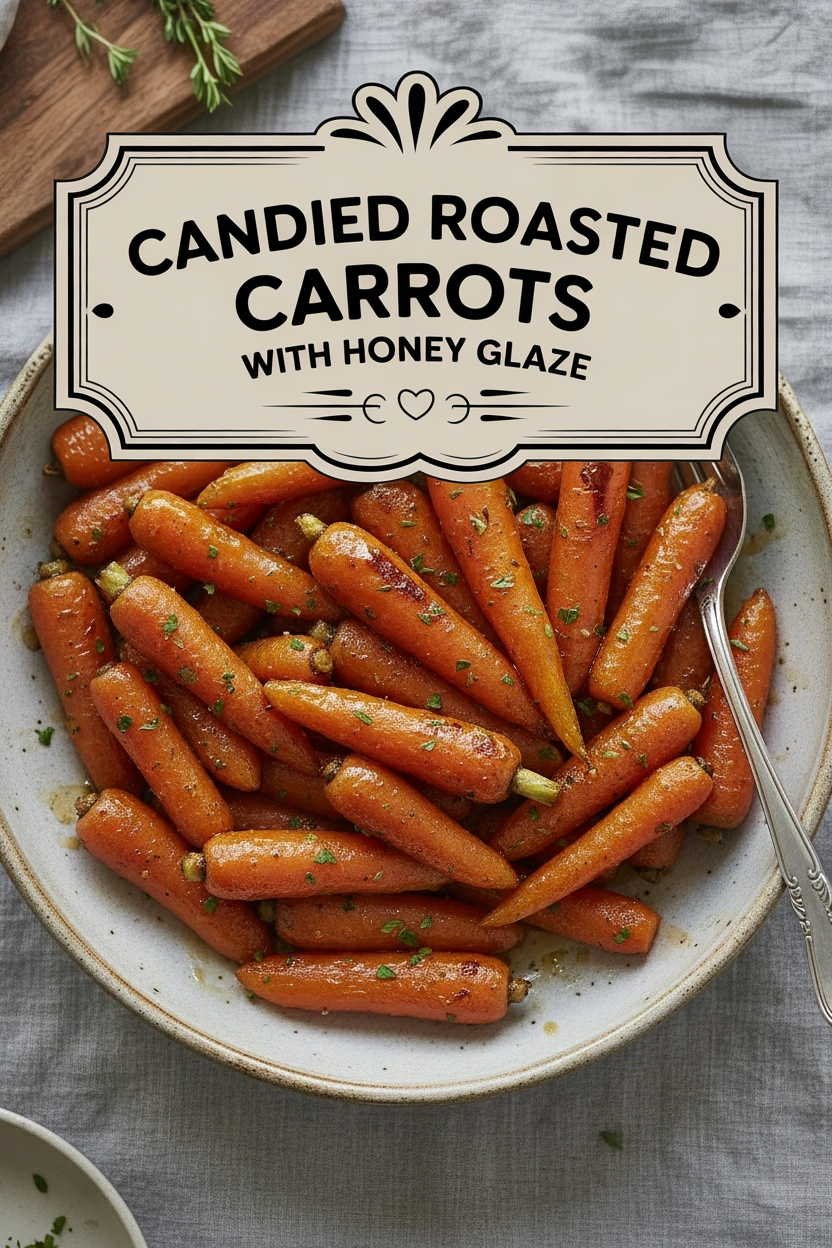 Candied Roasted Carrots with Honey Glaze