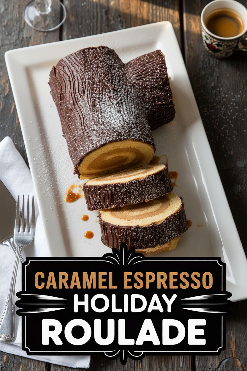 Caramel Espresso Holiday Roulade