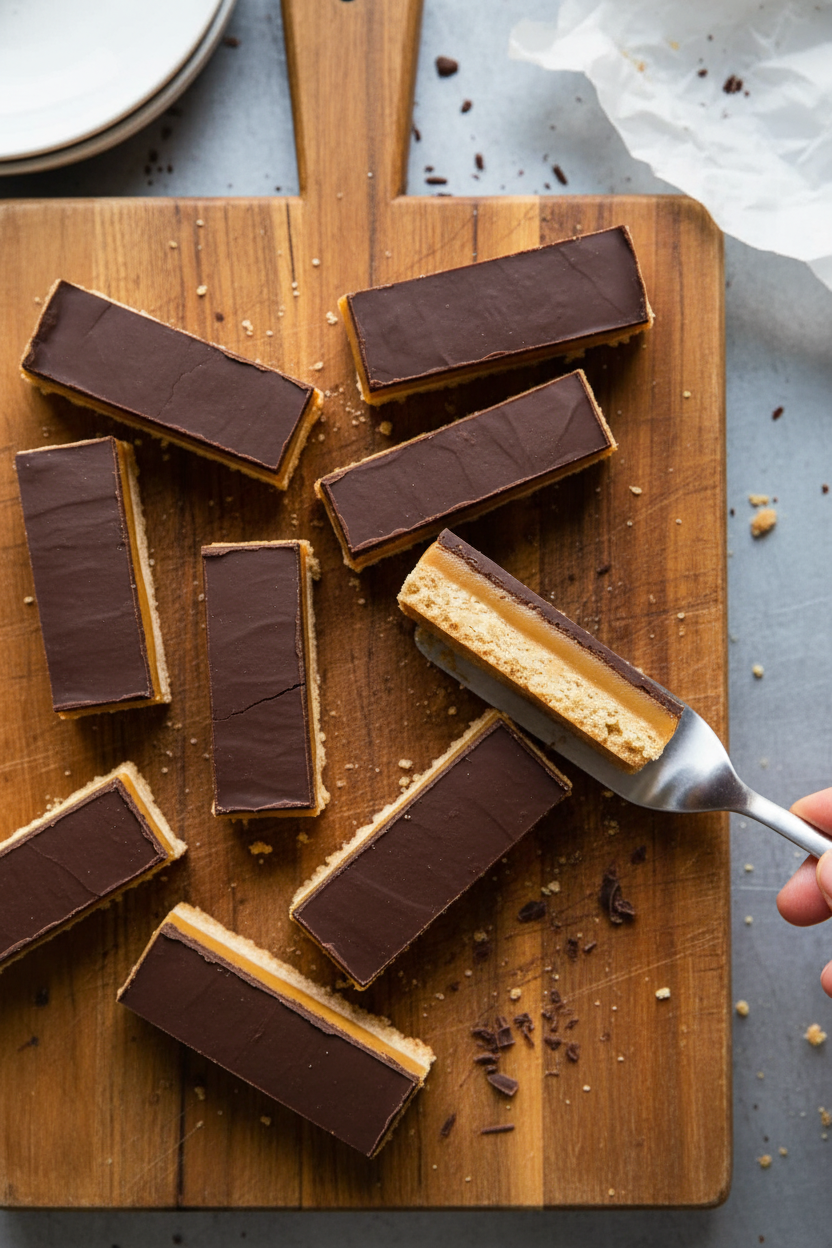 Caramel Shortbread Cookie Bars