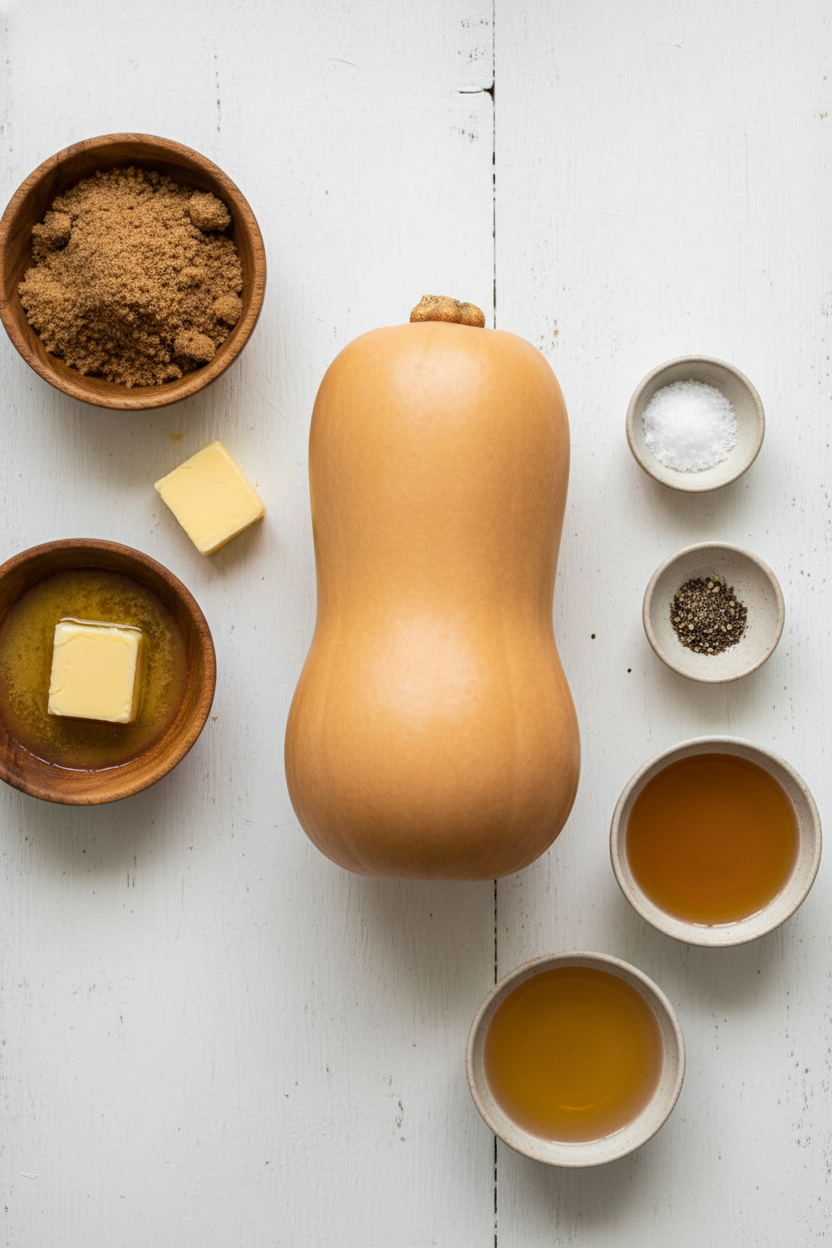 Caramelized Butternut Squash with Brown Sugar Glaze