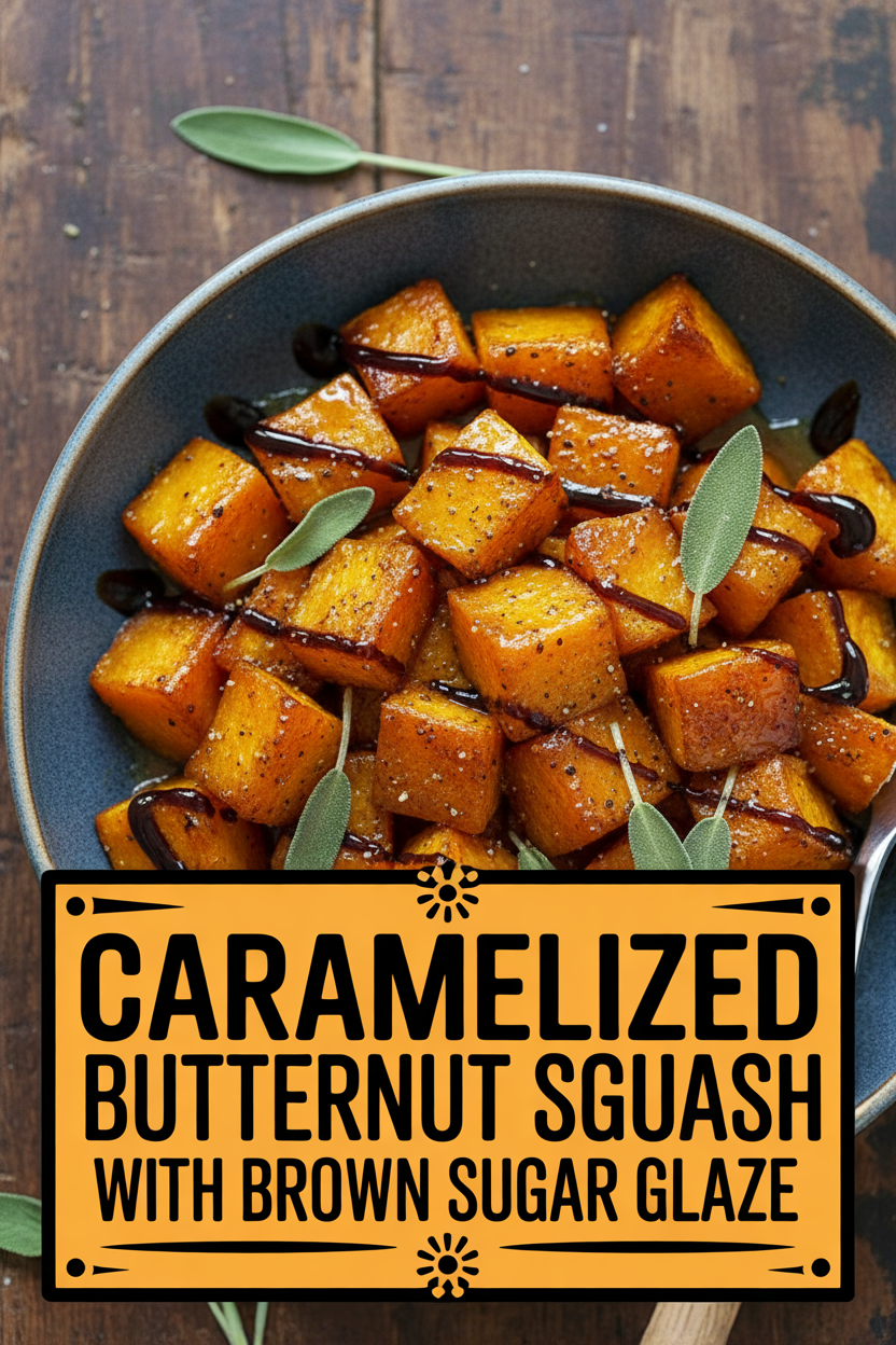 Caramelized Butternut Squash with Brown Sugar Glaze