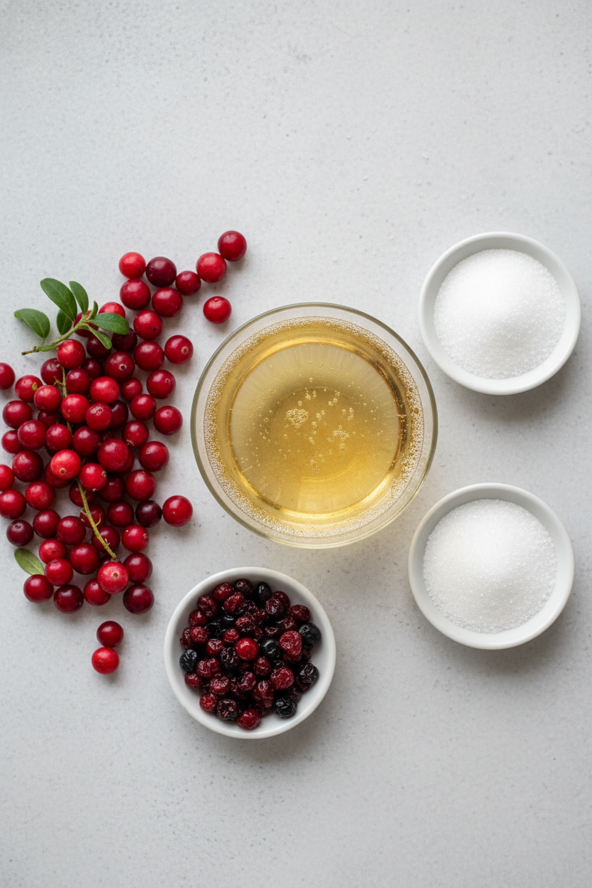 Champagne Cranberry Sauce with Currants