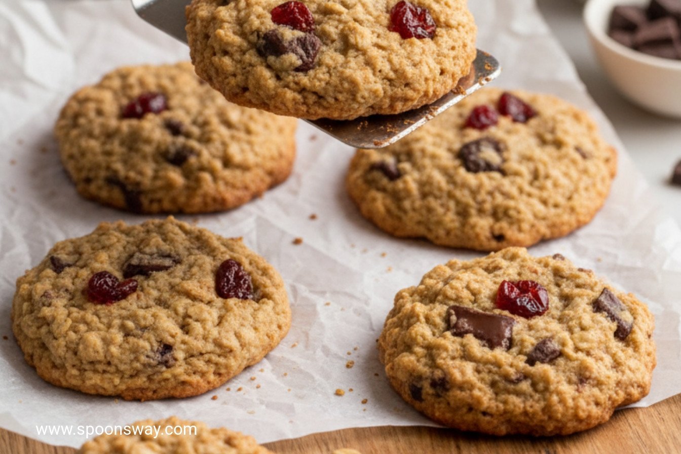 Cherry Chocolate Chunk Gluten Free Oatmeal Cookies
