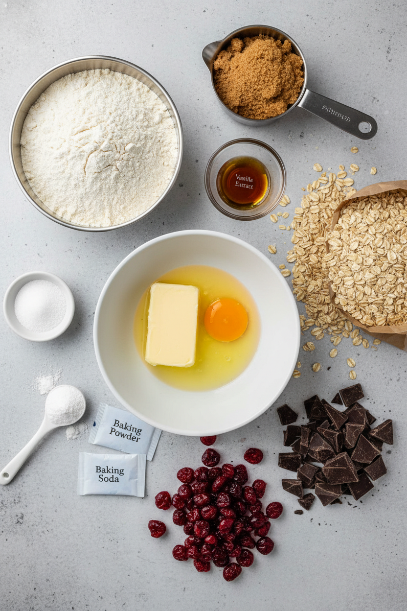 Cherry Chocolate Chunk Oatmeal Cookies