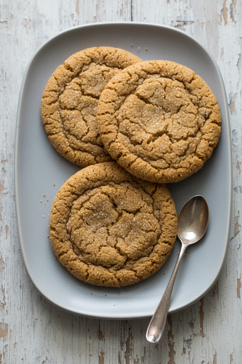 Chewy Cardamom Spiced Coffee Sugar Cookies