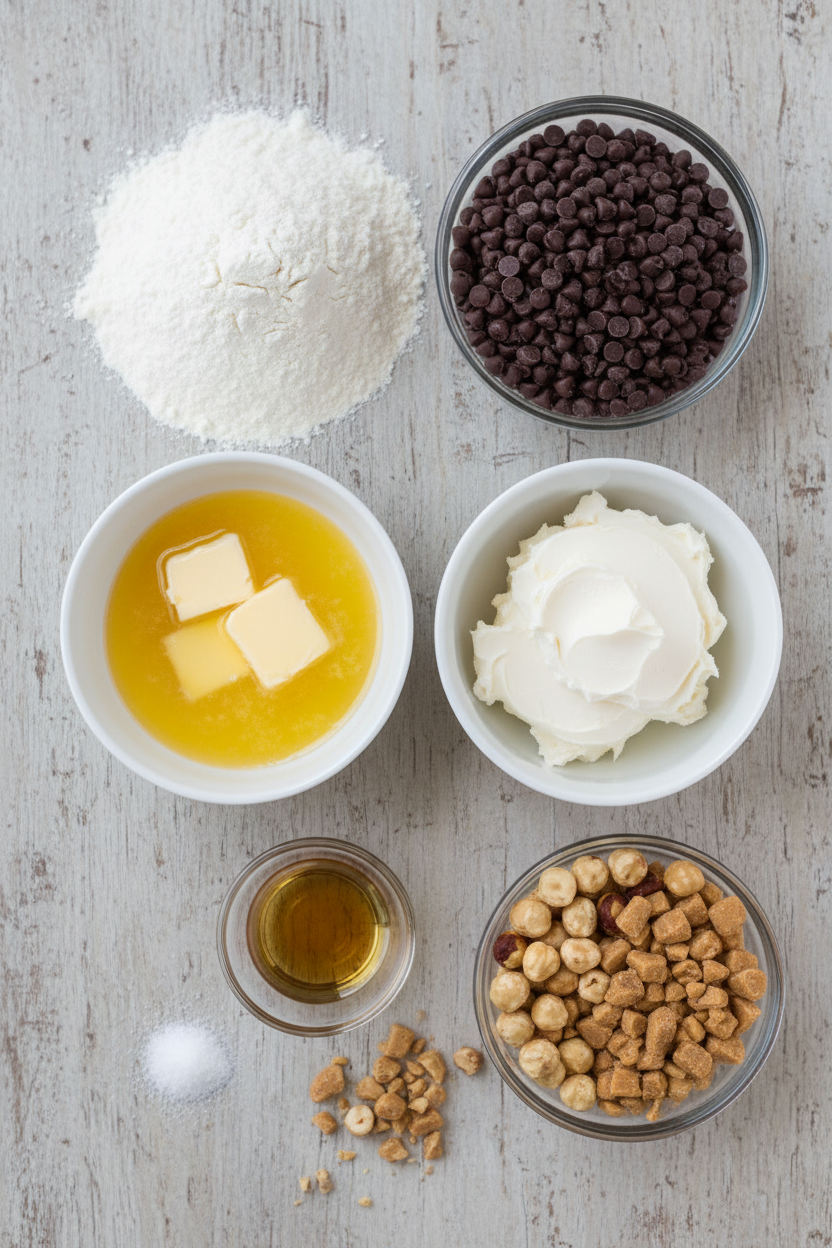 Chocolate Hazelnut Diamond Cookies