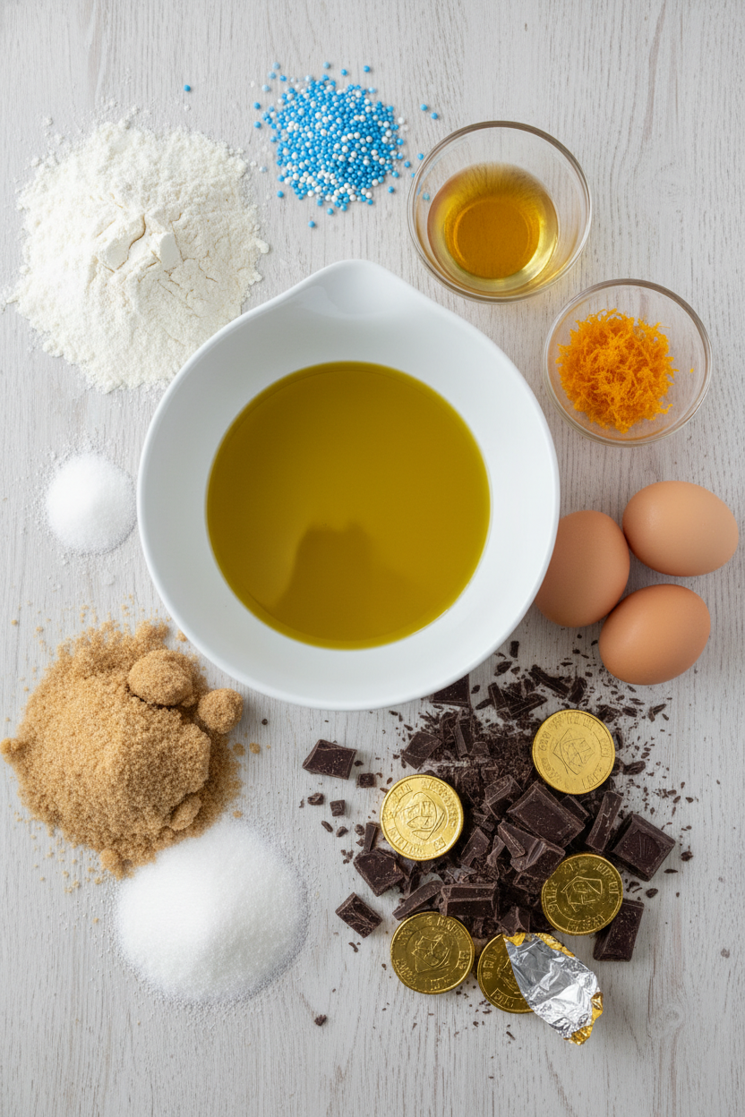 Chocolate Orange Olive Oil Thumbprint Cookies