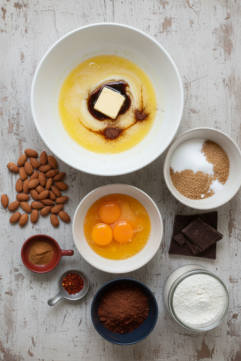 Cinnamon Spiced Chocolate Shortbread Cookies