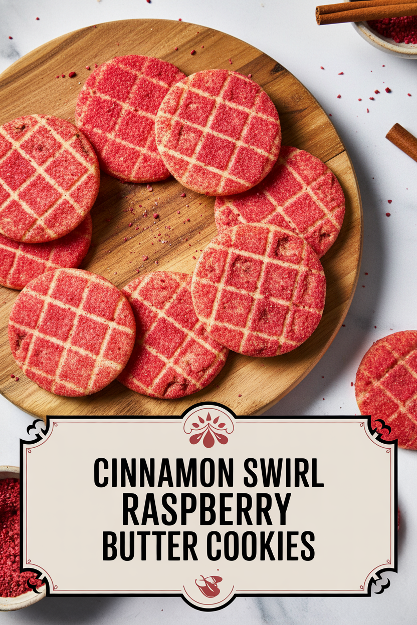 Cinnamon Swirl Raspberry Butter Cookies