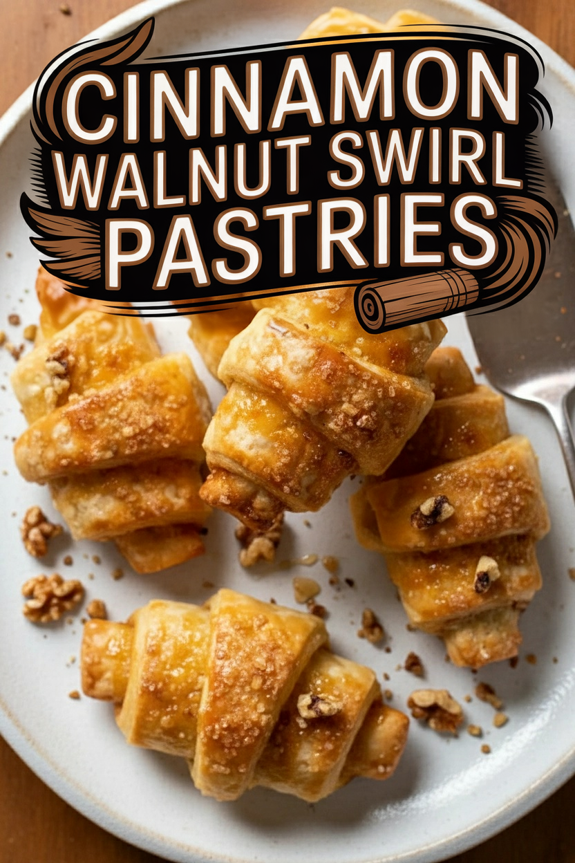 Cinnamon Walnut Swirl Pastries