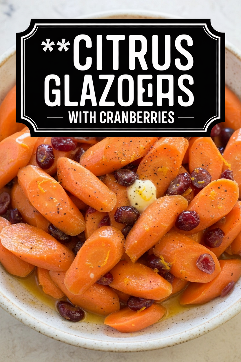 Citrus Glazed Carrots with Cranberries