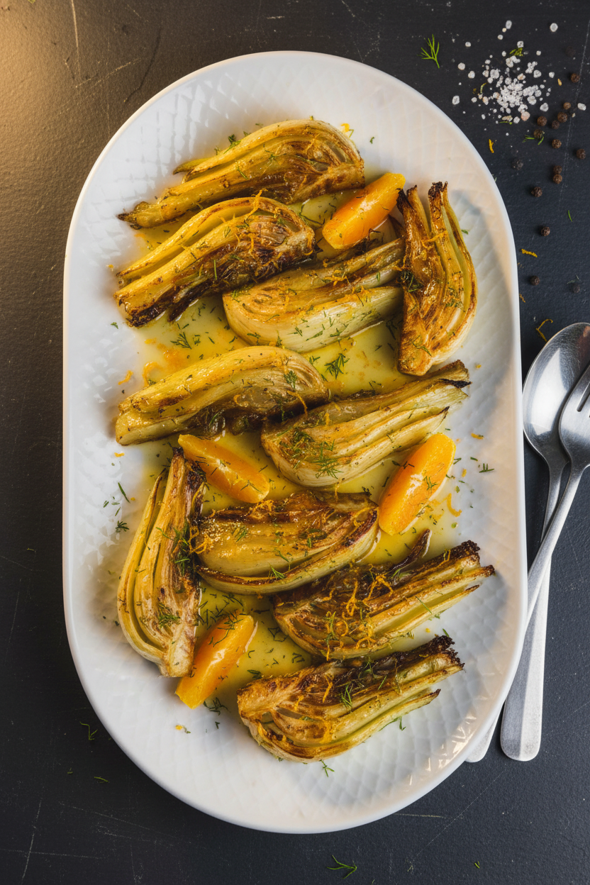Citrus Glazed Roasted Fennel