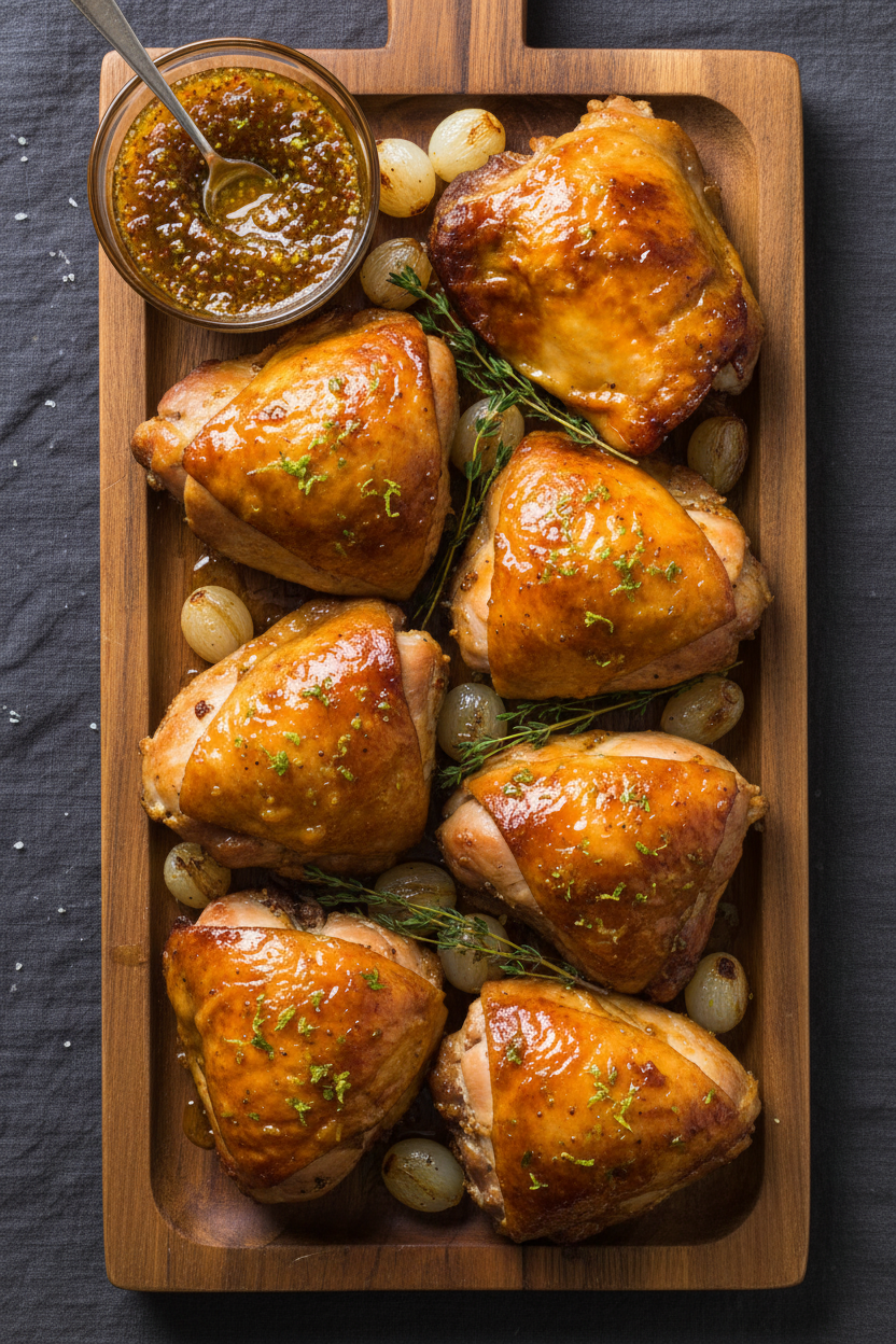 Citrus Mustard Sous Vide Turkey Confit