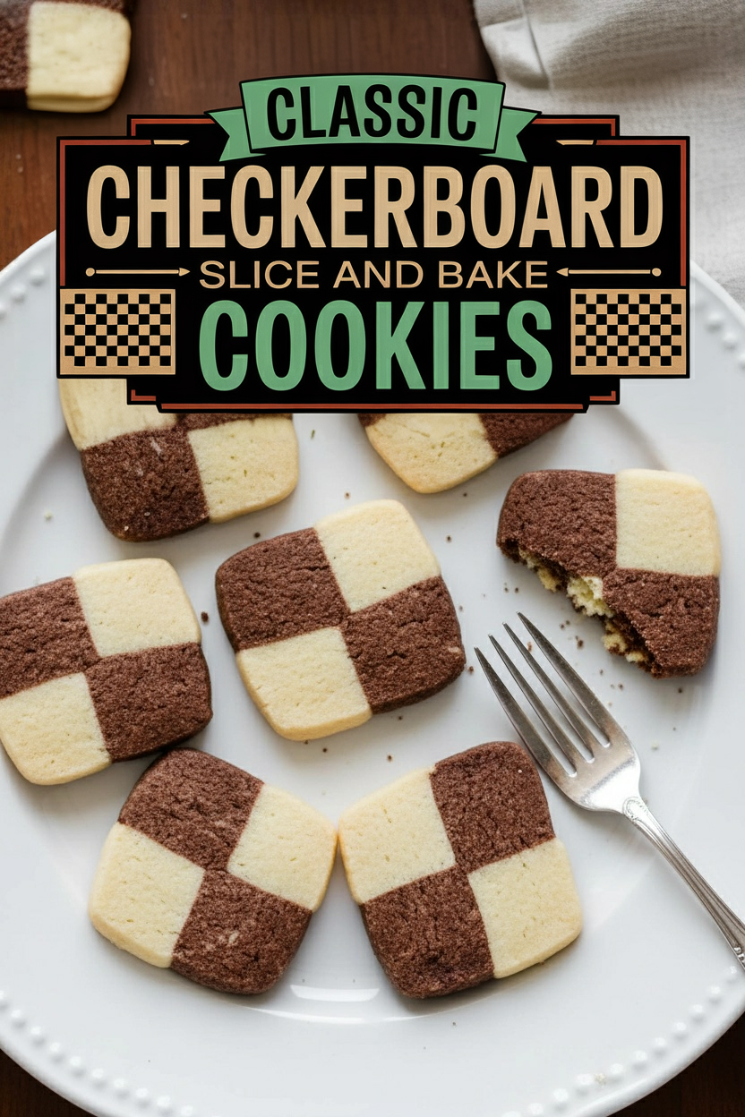 Classic Checkerboard Slice and Bake Cookies