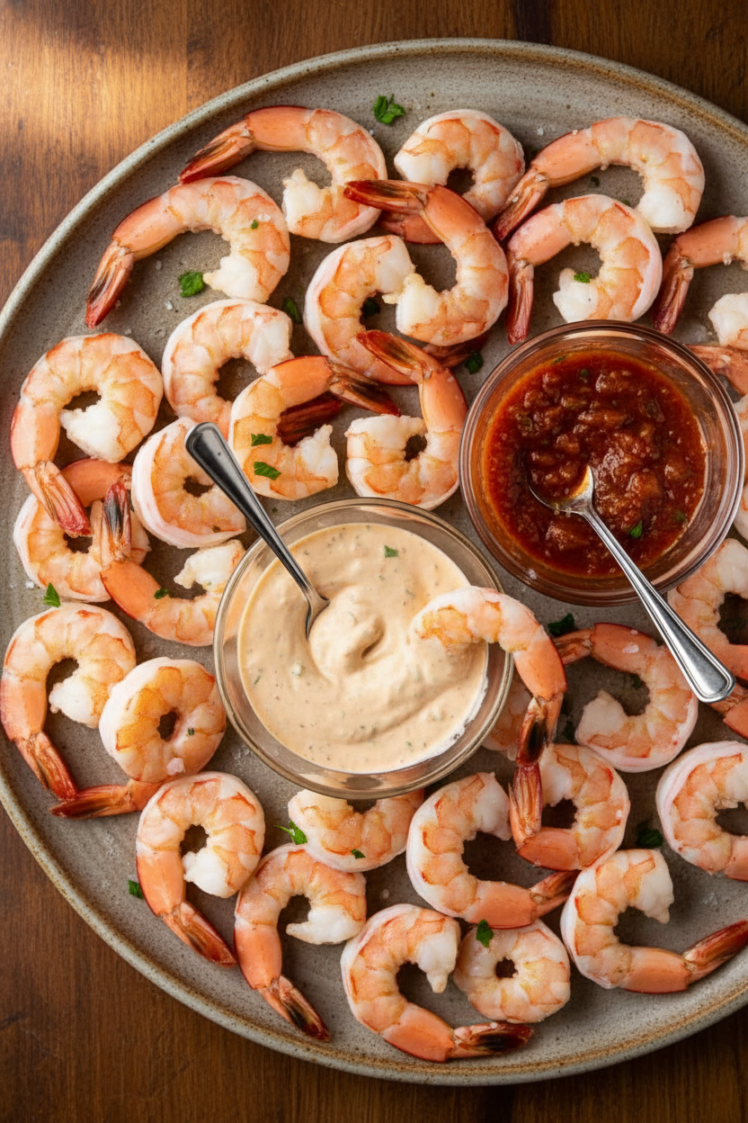 Classic Chilled Shrimp with Zesty Sauce