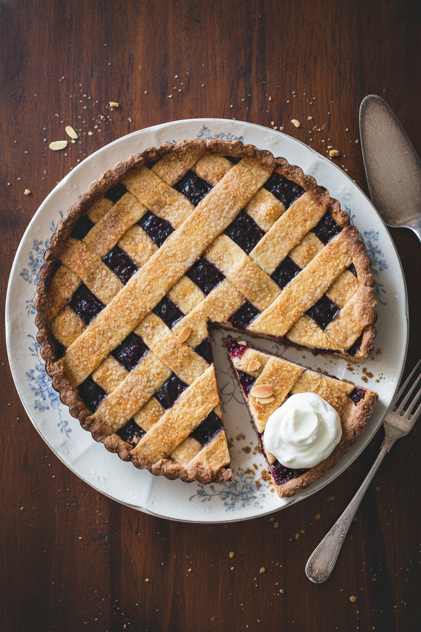 Classic Raspberry Almond Tart