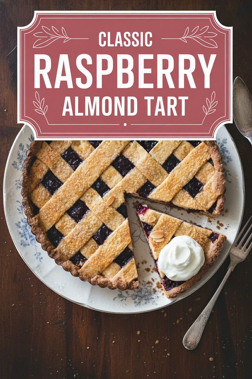 Classic Raspberry Almond Tart