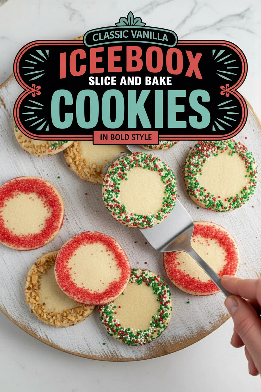 Classic Vanilla Icebox Slice and Bake Cookies