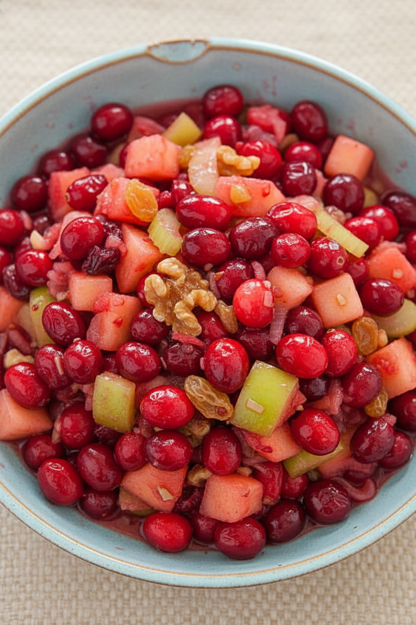 Cranberry Apple Walnut Relish