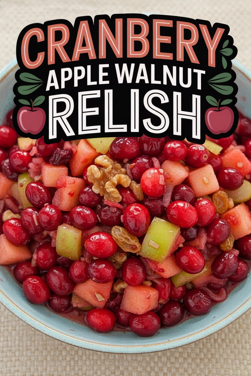 Cranberry Apple Walnut Relish