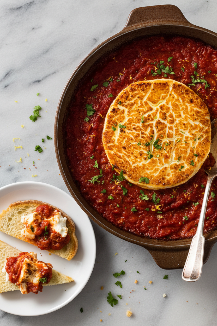 Creamy Baked Goat Cheese Appetizer