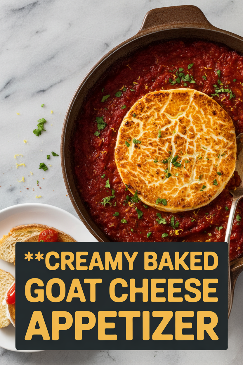 Creamy Baked Goat Cheese Appetizer