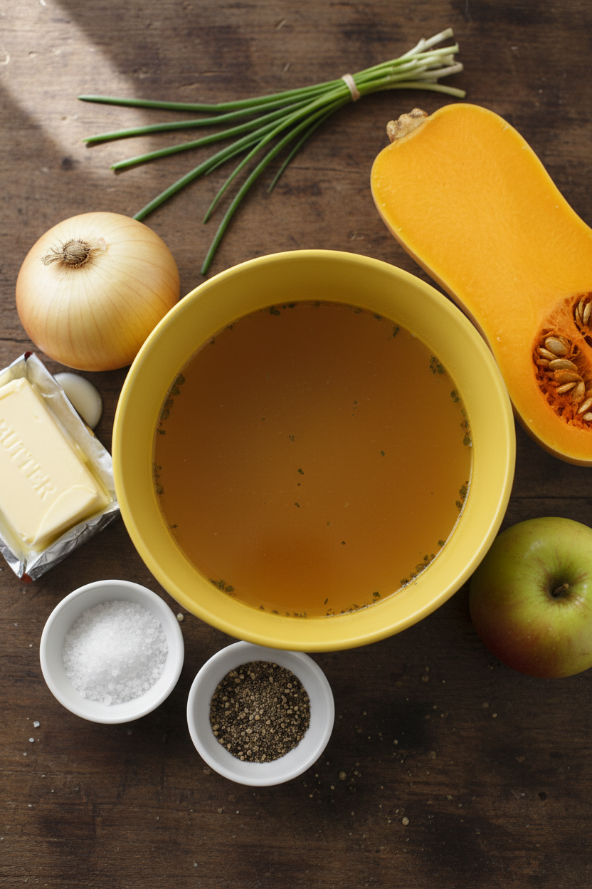 Creamy Butternut Squash and Apple Slow Cooker Soup