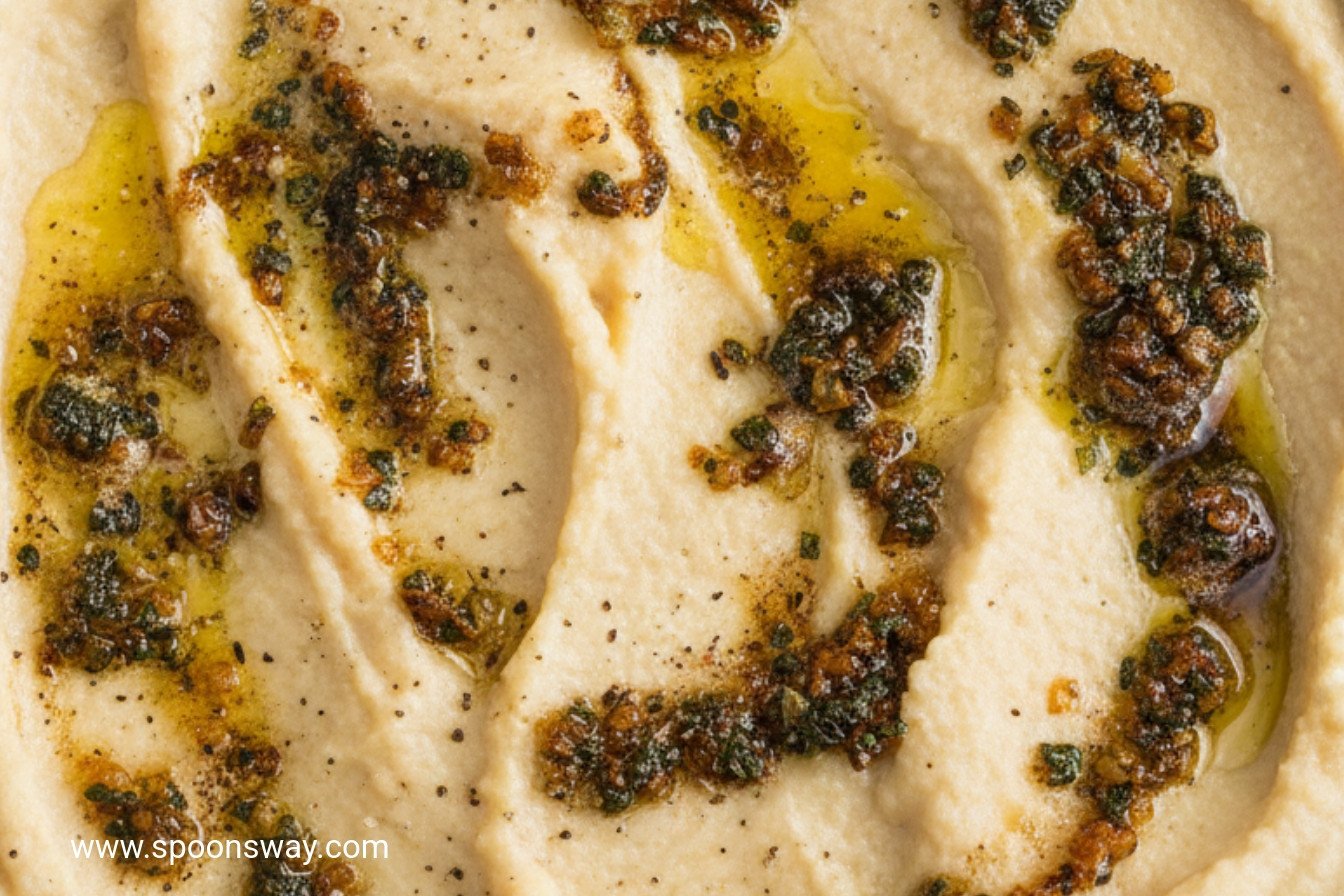 Creamy Celery Root Puree with Crispy Sage Topping