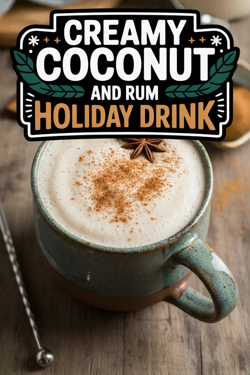 Creamy Coconut and Rum Holiday Drink
