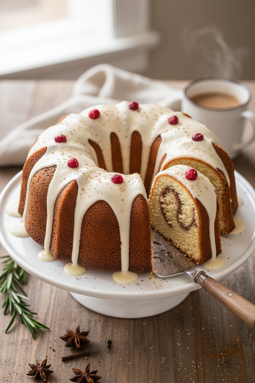 Creamy Holiday Spice Bundt Cake