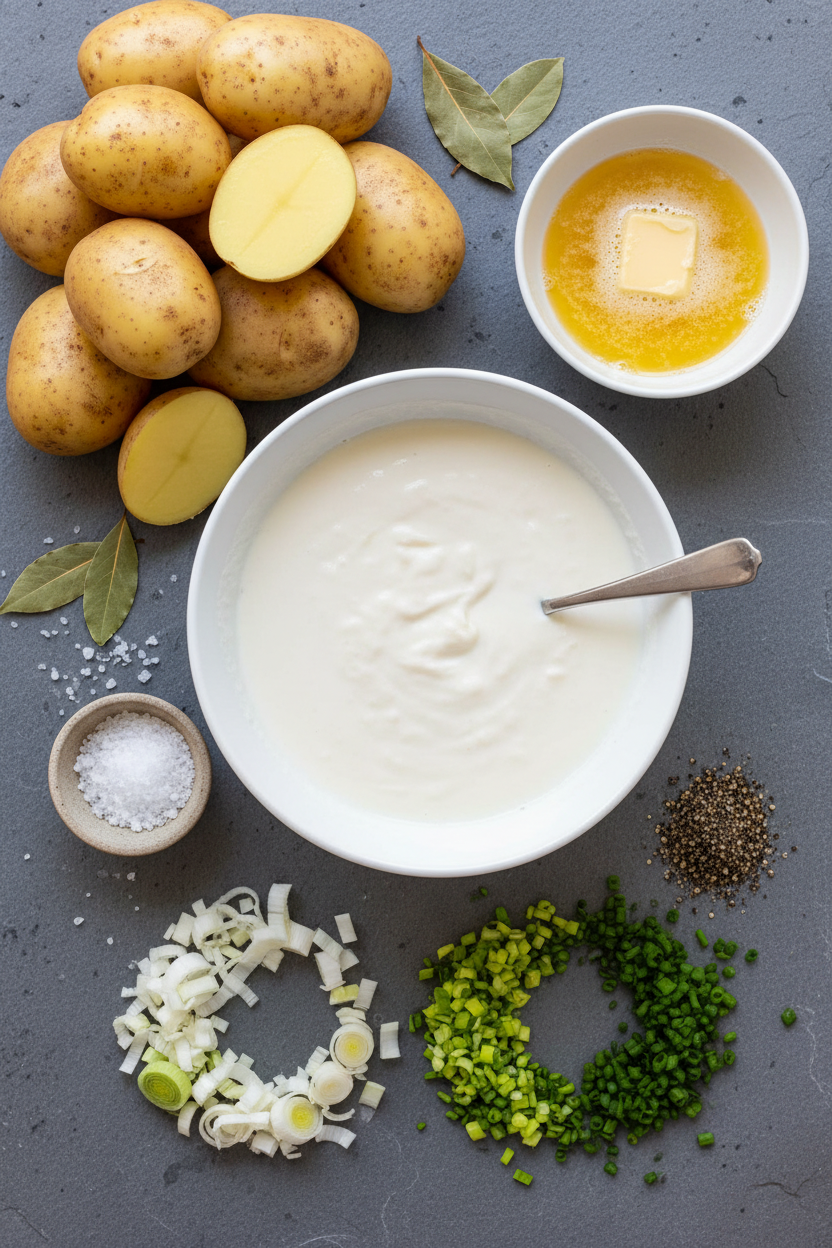 Creamy Leek and Chive Mashed Potatoes