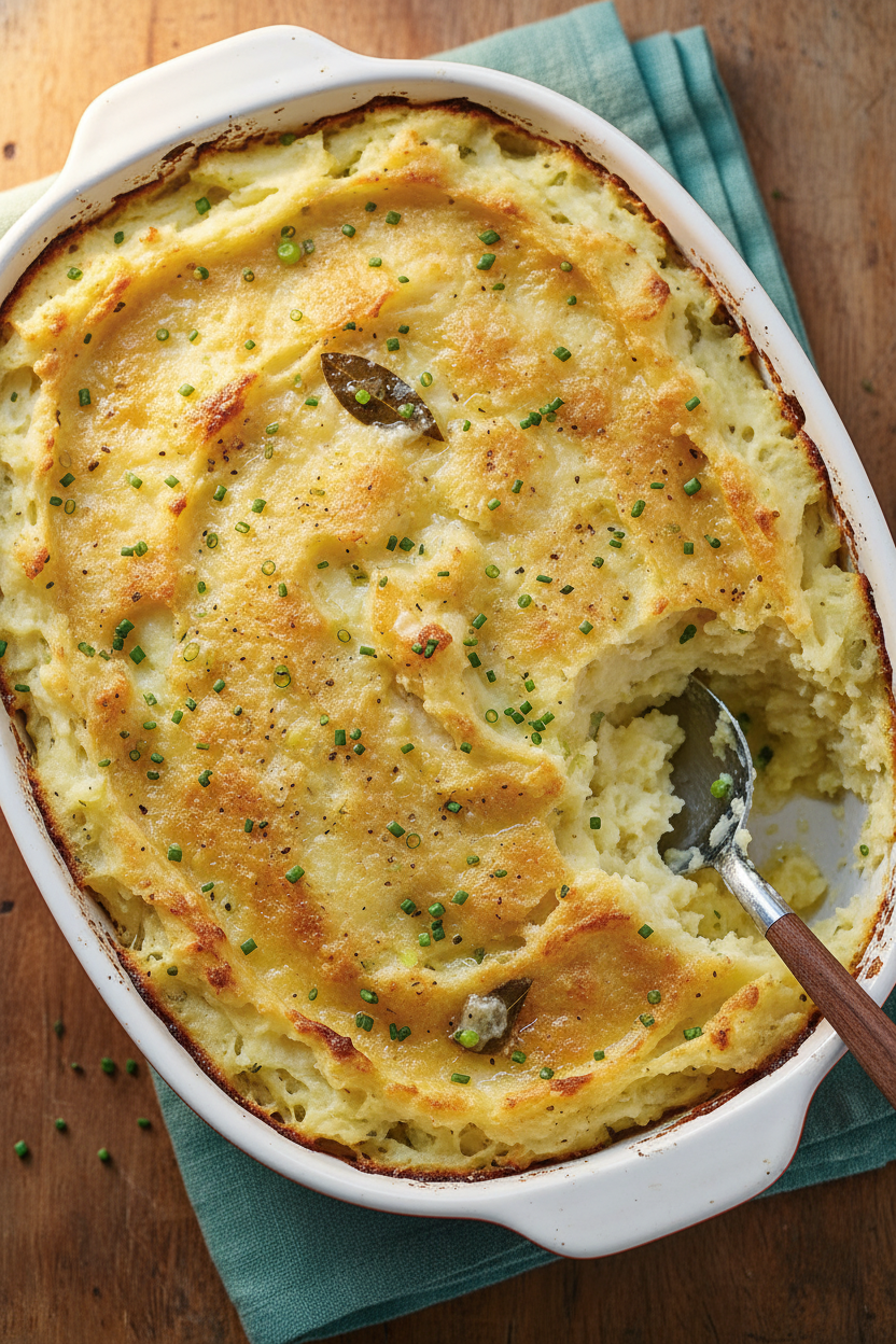 Creamy Leek and Chive Mashed Potatoes
