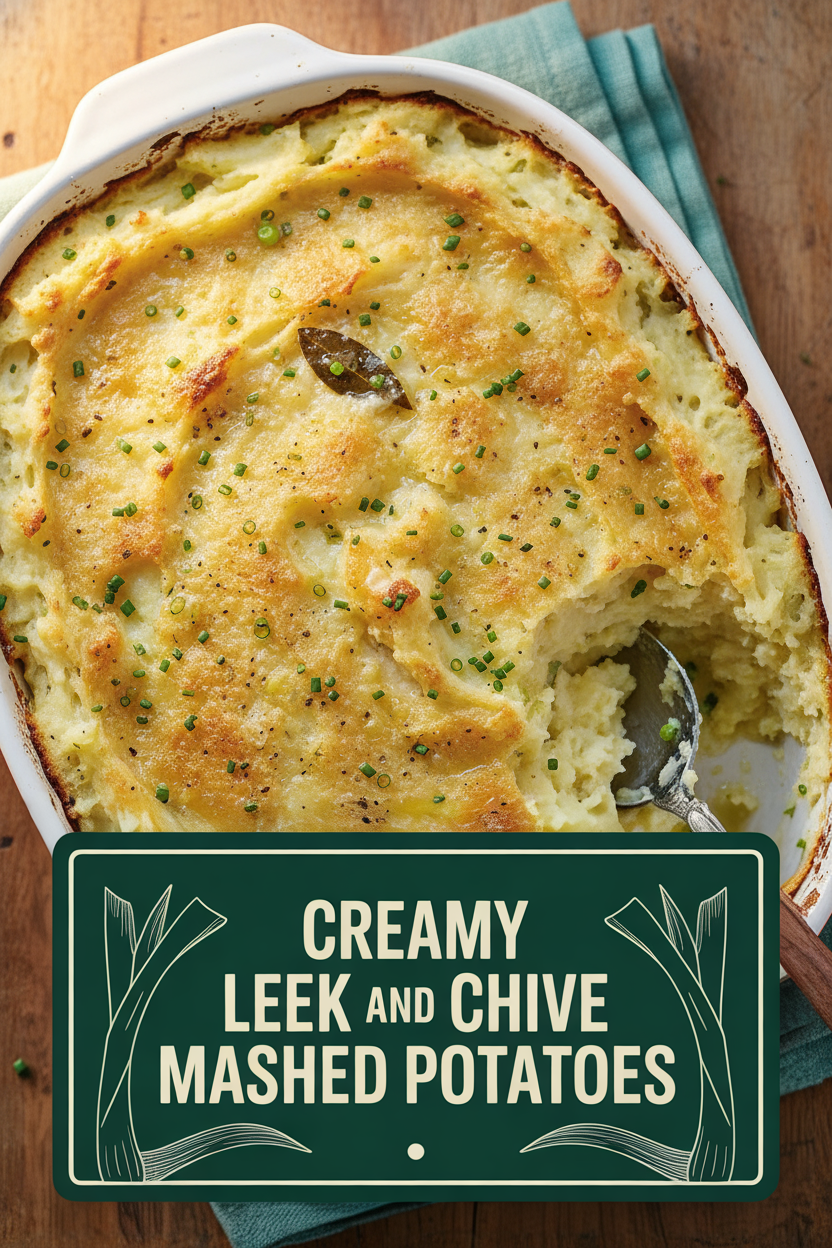 Creamy Leek and Chive Mashed Potatoes