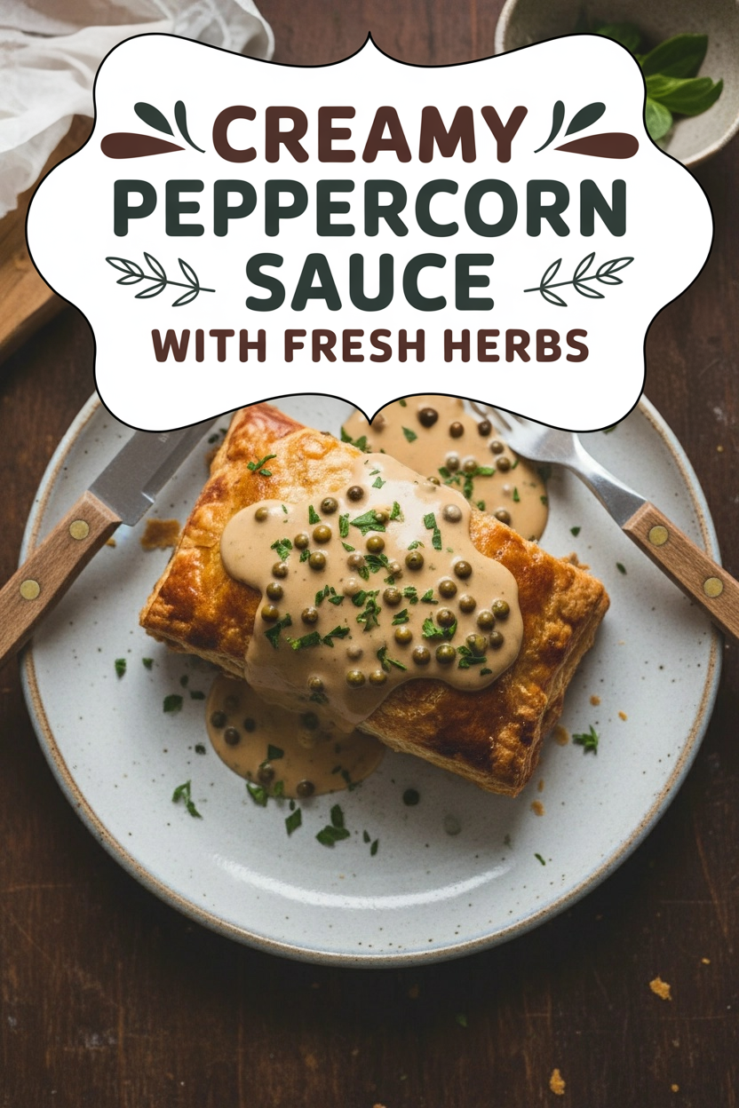 Creamy Peppercorn Sauce with Fresh Herbs
