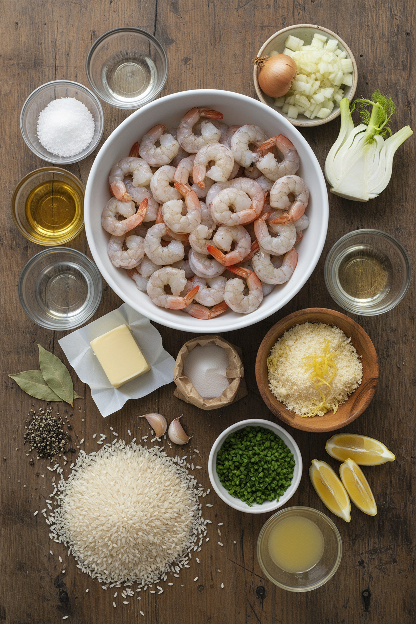Creamy Shrimp Risotto with Lemon