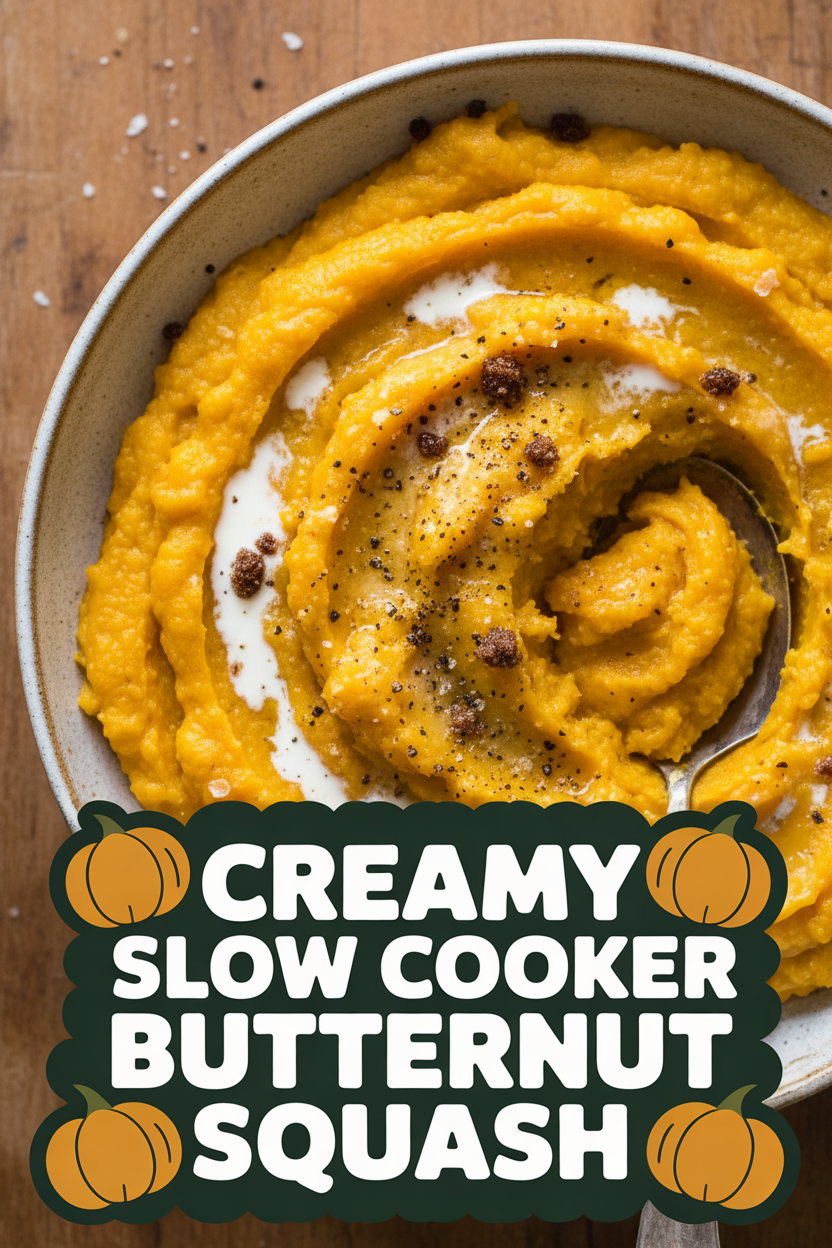 Creamy Slow Cooker Butternut Squash