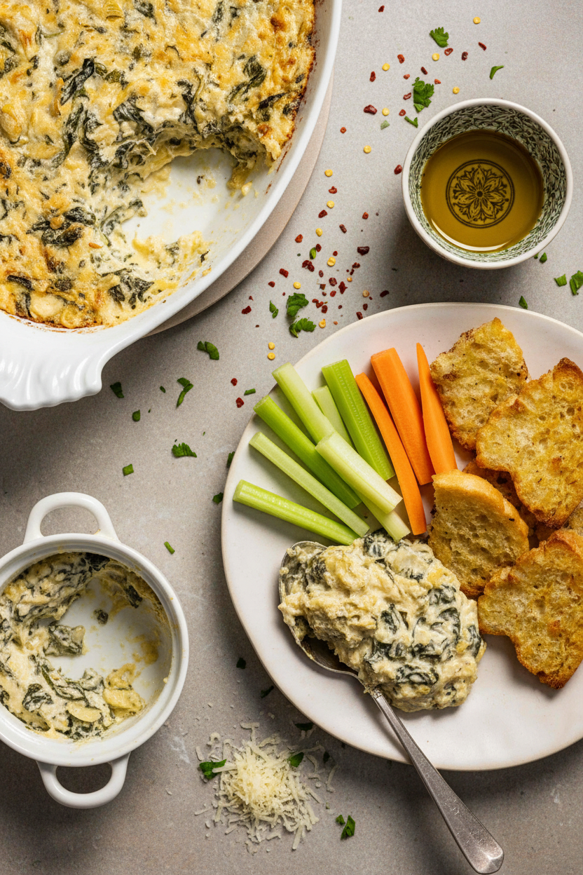 Creamy Spinach and Artichoke Party Dip
