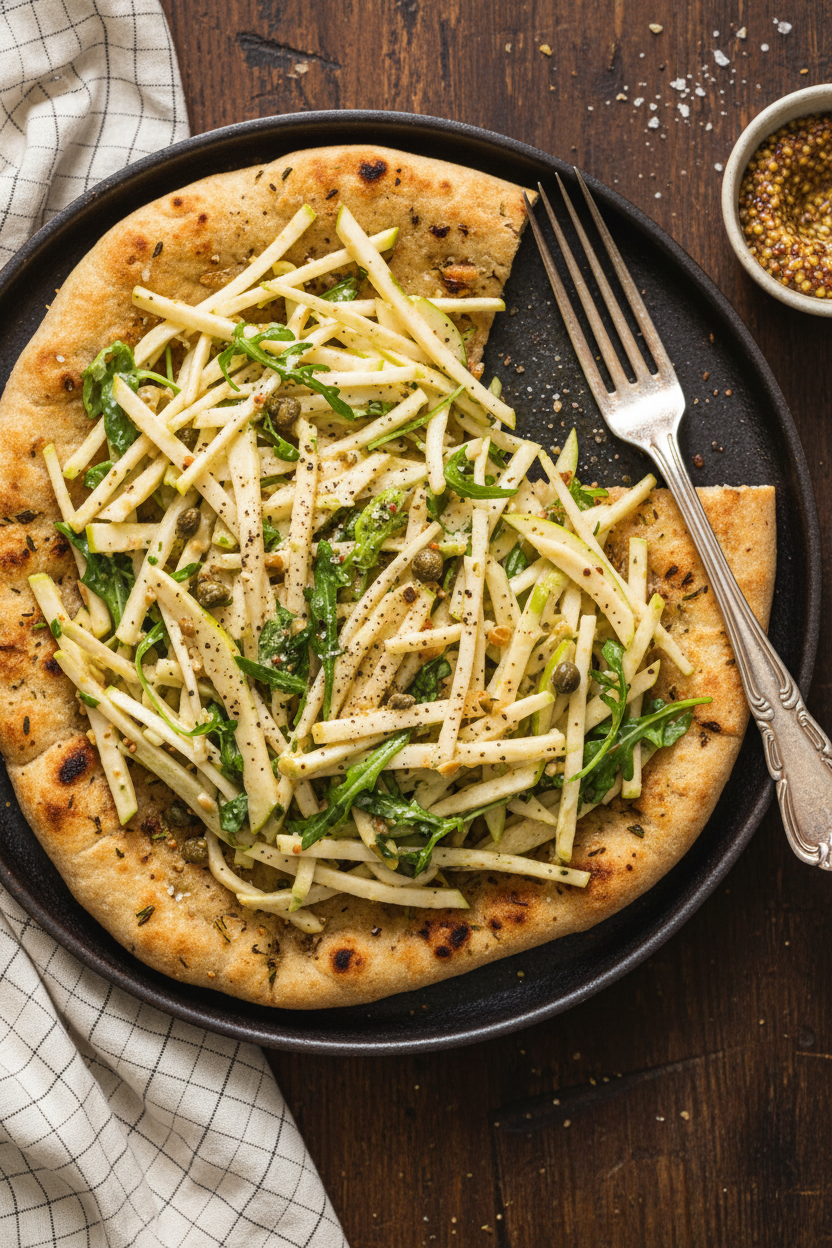 Crisp Apple and Celery Root Slaw