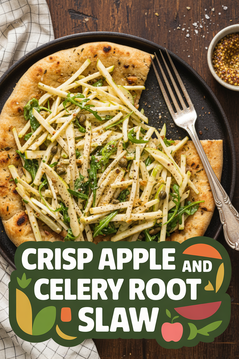 Crisp Apple and Celery Root Slaw