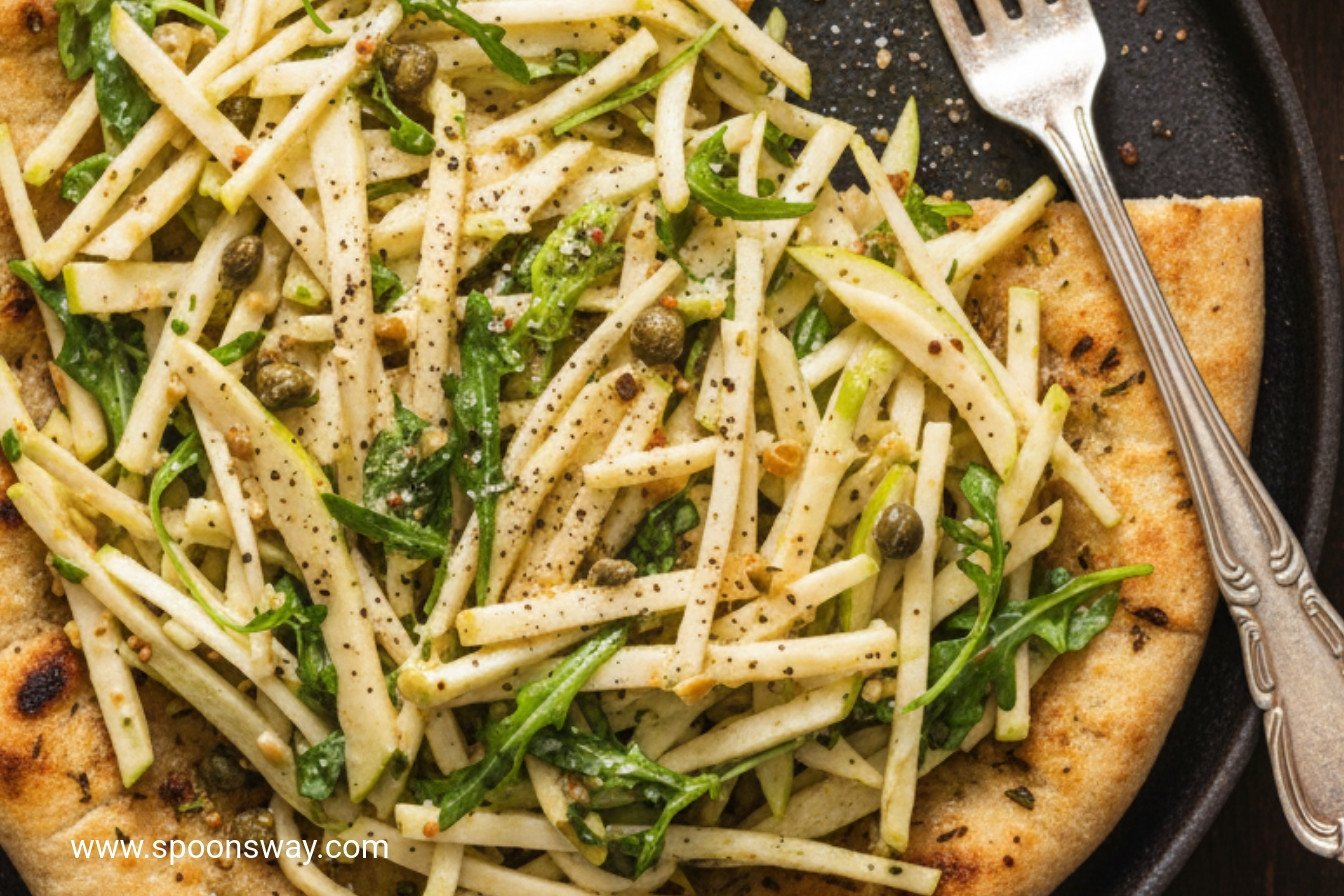 Crisp Apple and Celery Root Slaw