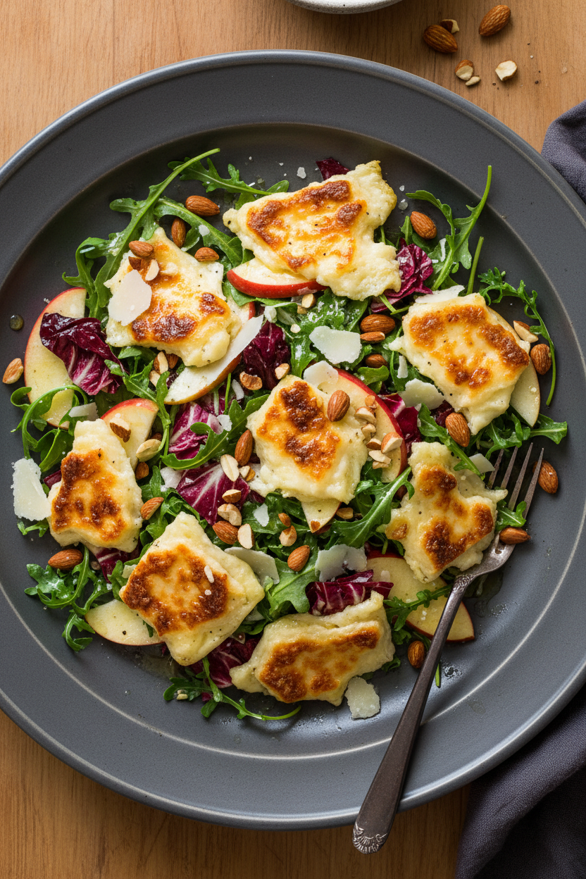 Crisp Apple and Radicchio Salad with Parmesan