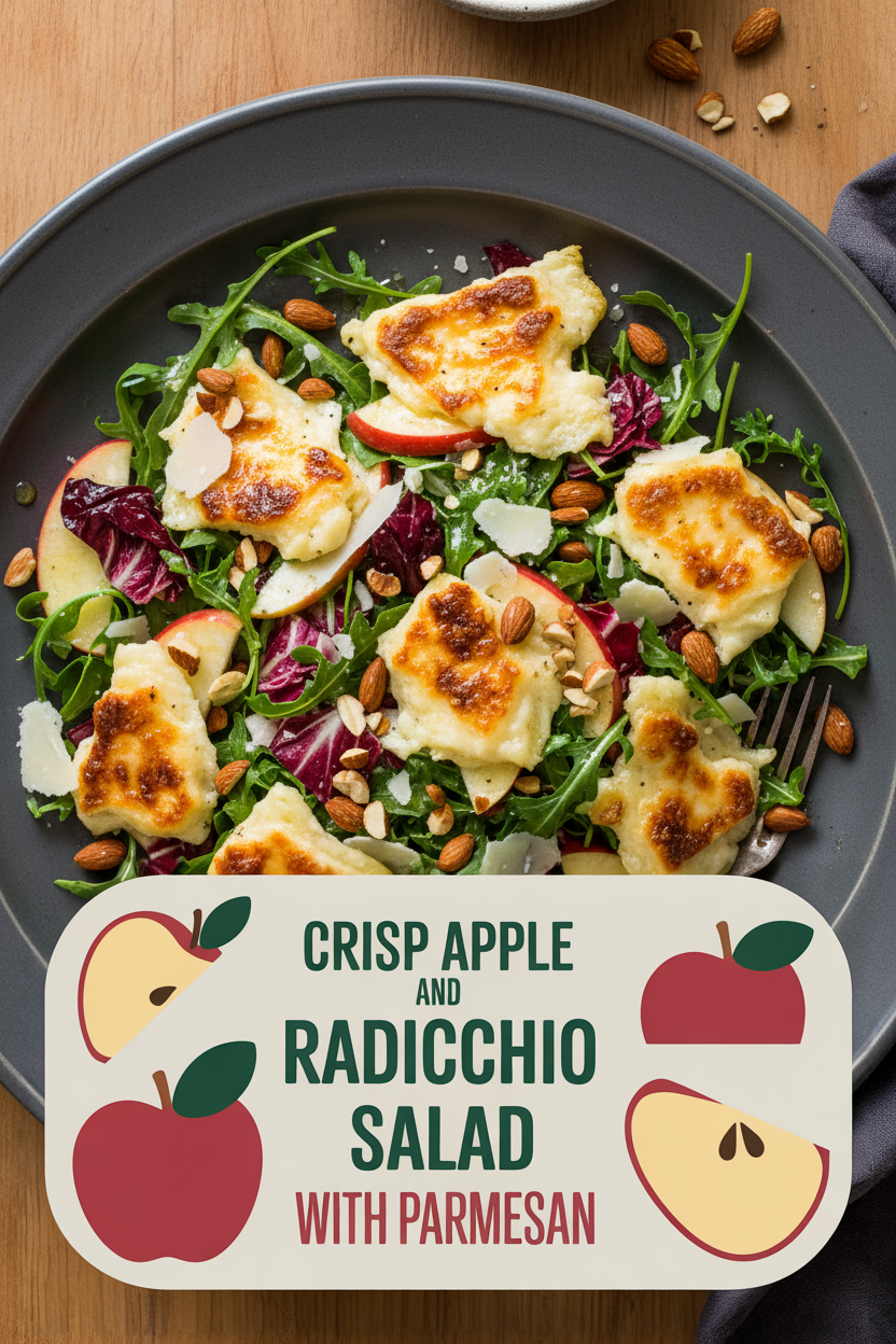 Crisp Apple and Radicchio Salad with Parmesan