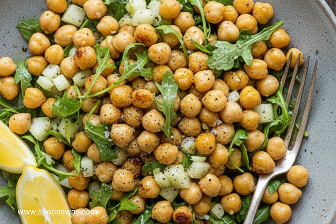 Crisp Chickpea Salad with Fennel and Peppery Greens