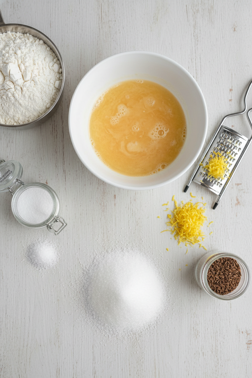 Crisp Lemon Anise Twice Baked Biscotti