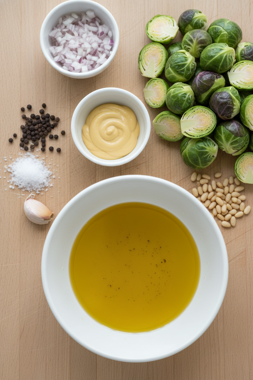 Crispy Brussels Sprout Salad with Bacon and Pecans