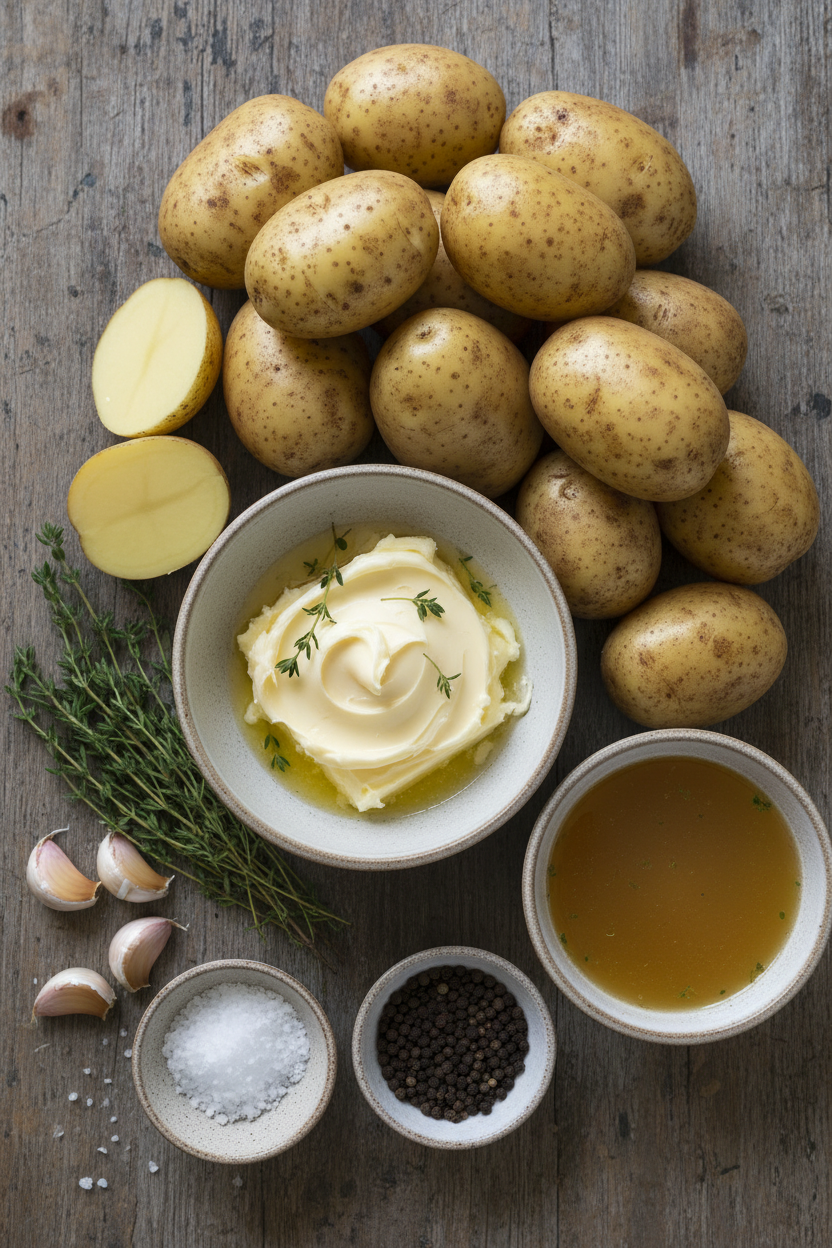 Crispy Buttery Roasted Potato Coins