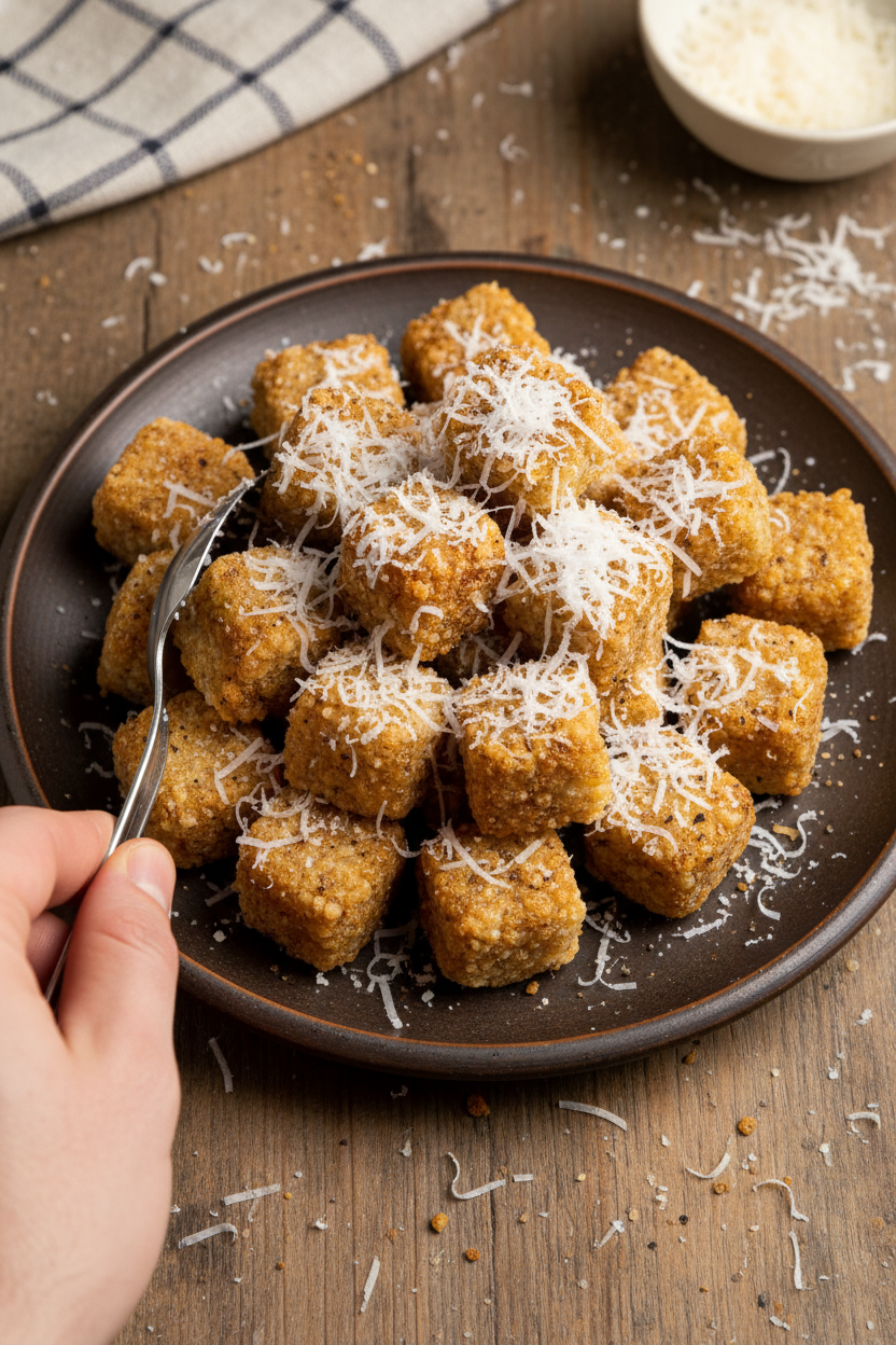 Crispy Cheese and Pepper Fritters