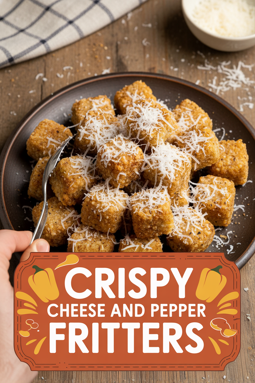 Crispy Cheese and Pepper Fritters