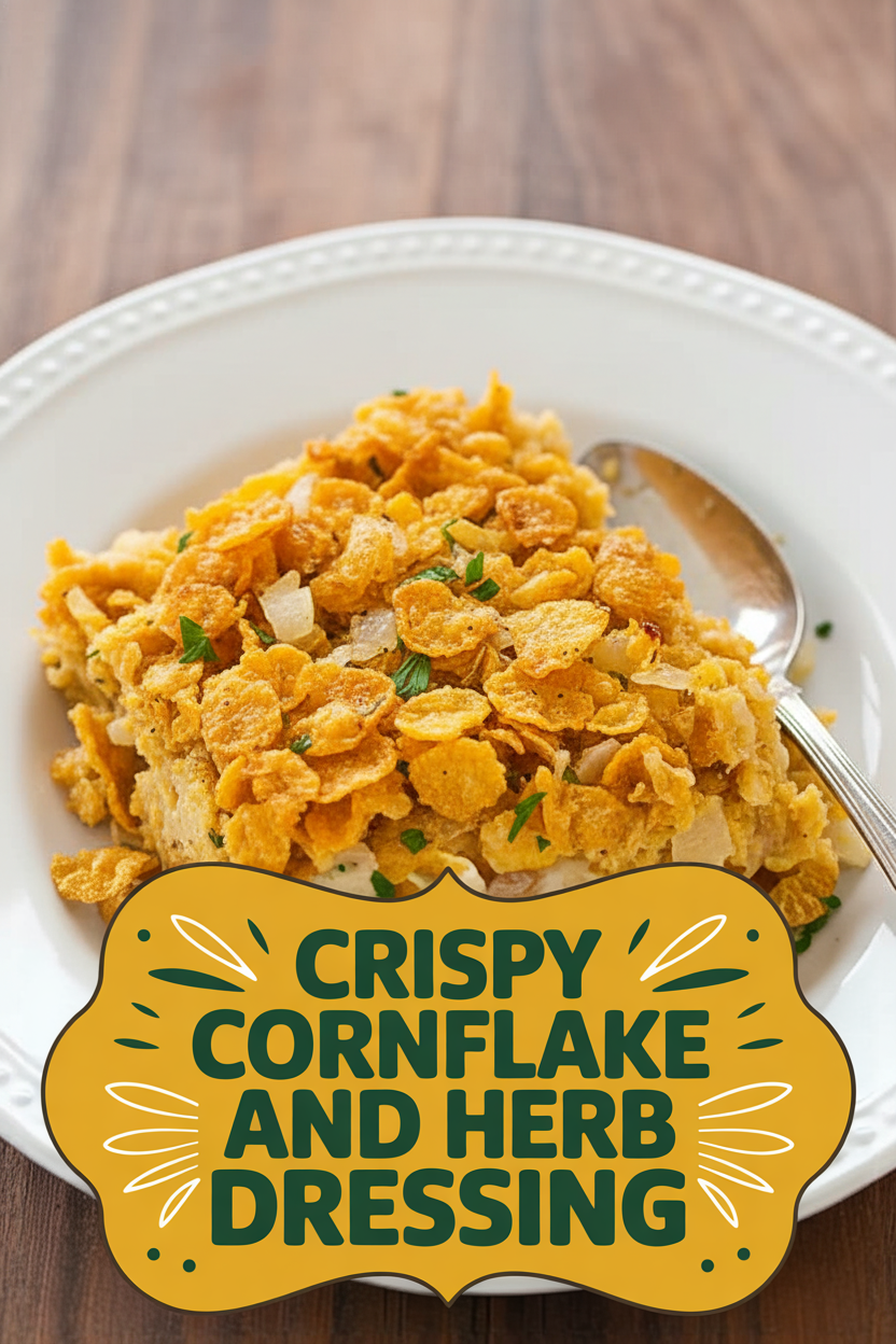 Crispy Cornflake and Herb Dressing