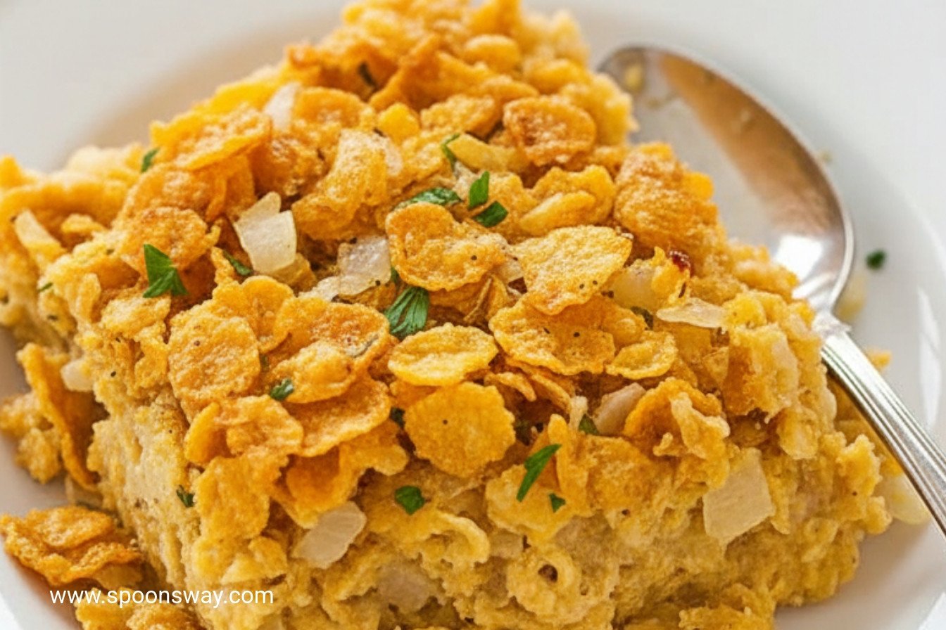 Crispy Cornflake and Herb Dressing